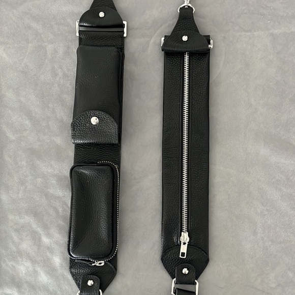 Bandolier Billie Black Leather and Silver Hardware Strap Only Sold Out - Picture 2 of 6